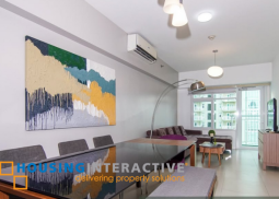 fully furnished 1br unit with parking for sale in two serendra