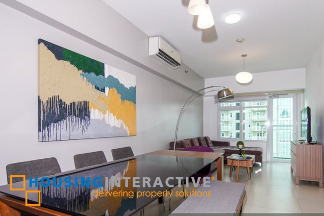 fully furnished 1br unit with parking for sale in two serendra