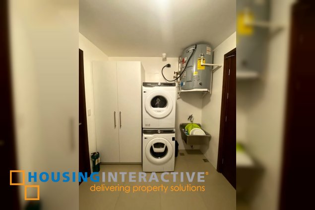 semi-furnished 2br unit with parking for sale in the suites