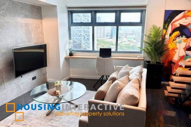 fully furnished loft type unit for sale in eton parkview greenbelt
