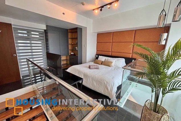 fully furnished loft type unit for sale in eton parkview greenbelt