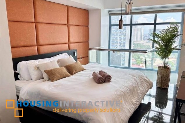 fully furnished loft type unit for sale in eton parkview greenbelt