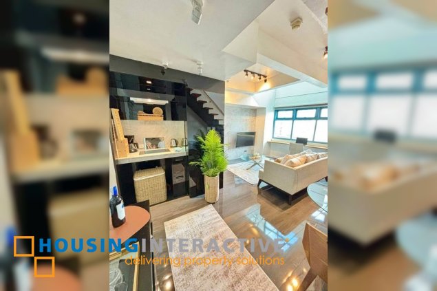 fully furnished loft type unit for sale in eton parkview greenbelt