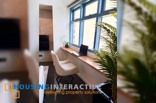 fully furnished loft type unit for sale in eton parkview greenbelt