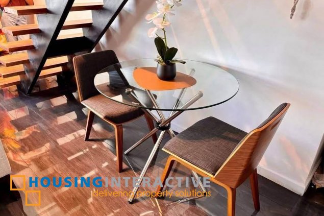 fully furnished loft type unit for sale in eton parkview greenbelt