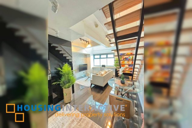 fully furnished loft type unit for sale in eton parkview greenbelt