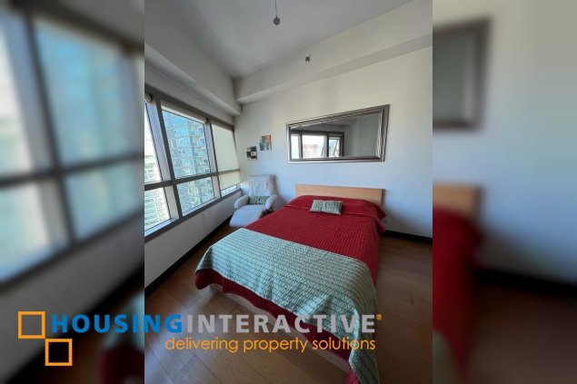 fully furnished 3br unit with balcony and parking for sale in the residences at greenbelt