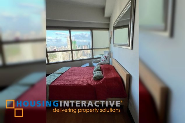 fully furnished 3br unit with balcony and parking for sale in the residences at greenbelt