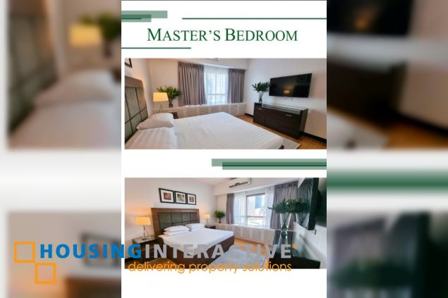 fully furnished 2br unit with parking for lease in the residences at greenbelt