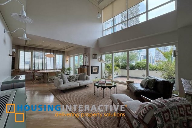 rare penthouse unit with parking for sale in three salcedo place