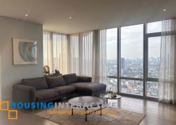 fully furnished 3br unit with parking for lease in proscenium at rockwell