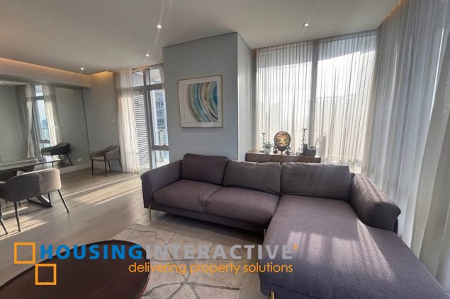 fully furnished 3br unit with parking for lease in proscenium at rockwell