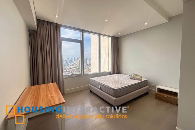 fully furnished 3br unit with parking for lease in proscenium at rockwell