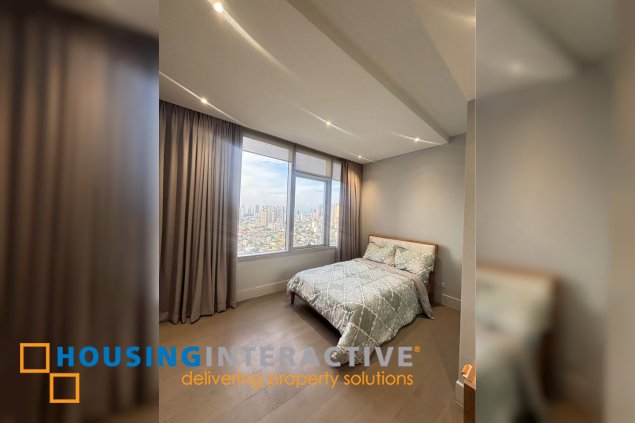 fully furnished 3br unit with parking for lease in proscenium at rockwell