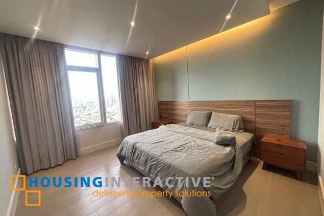 fully furnished 3br unit with parking for lease in proscenium at rockwell