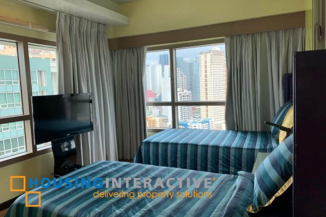 fully furnished 2br unit with parking for lease in the residences at greenbelt