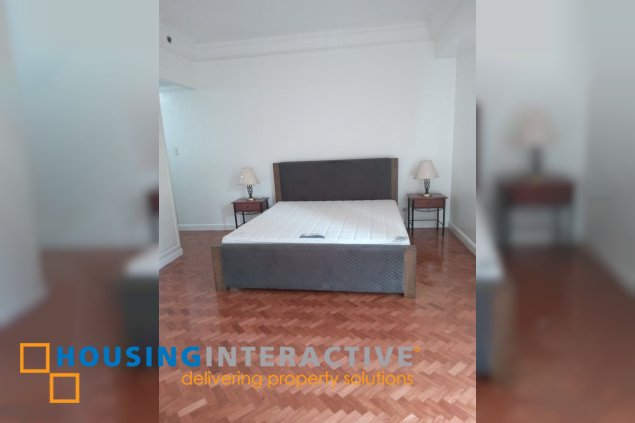 furnished 3br unit with balcony and parking for lease in regency at salcedo