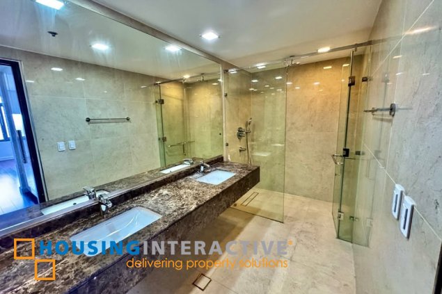 semi-furnished 2br unit with balcony and parking for lease in the suites