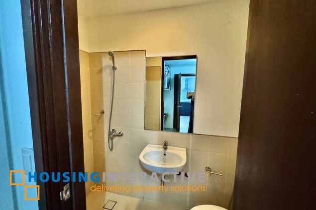 semi-furnished 2br unit with balcony and parking for lease in the suites