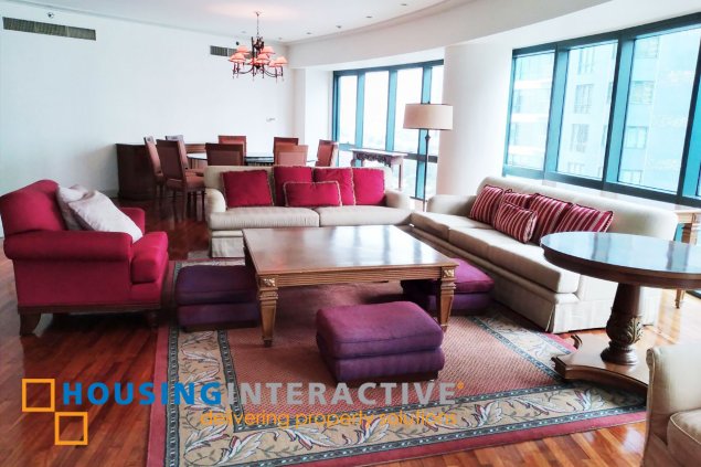 fully furnished 3br unit for lease in rizal tower