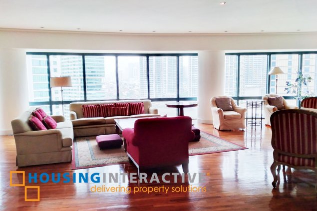 fully furnished 3br unit for lease in rizal tower