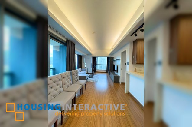 fully furnished 1br unit with balconies for lease in shang salcedo place