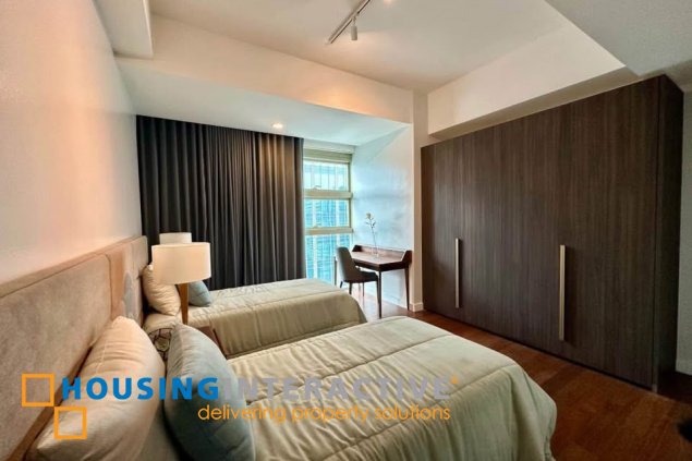 fully furnished 3br unit with parking for lease in grand hyatt residences