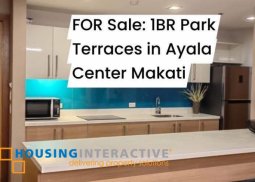 fully furnished 1br unit with balcony for sale in park terraces