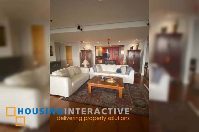 fully furnished 3br unit with parking for sale in pacific plaza ayala