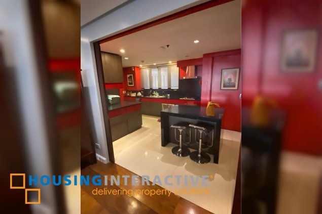 fully furnished 3br unit with parking for sale in pacific plaza ayala