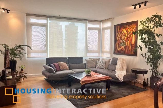 semi-furnished 3br unit with balcony and parking for sale in park terraces