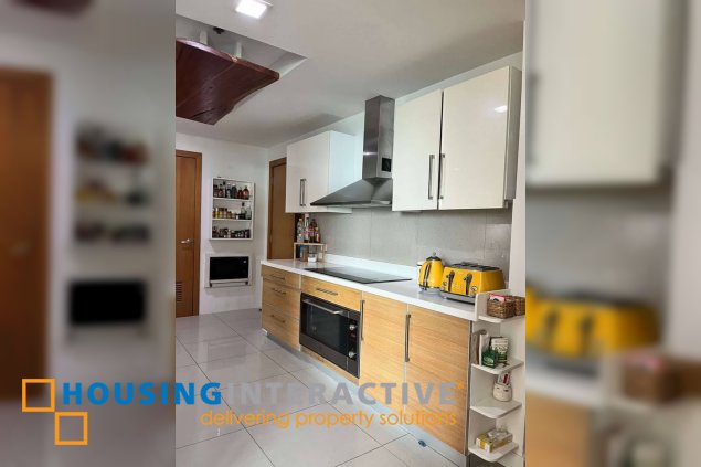 semi-furnished 3br unit with balcony and parking for sale in park terraces