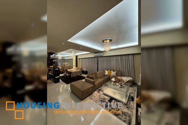 fully furnished 3br unit with parking for sale in one serendra