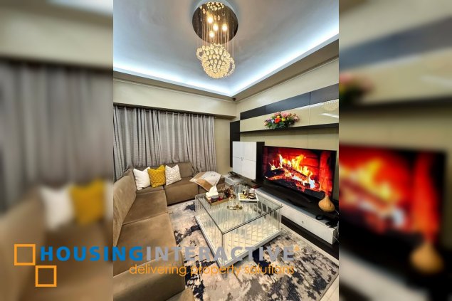 fully furnished 3br unit with parking for sale in one serendra