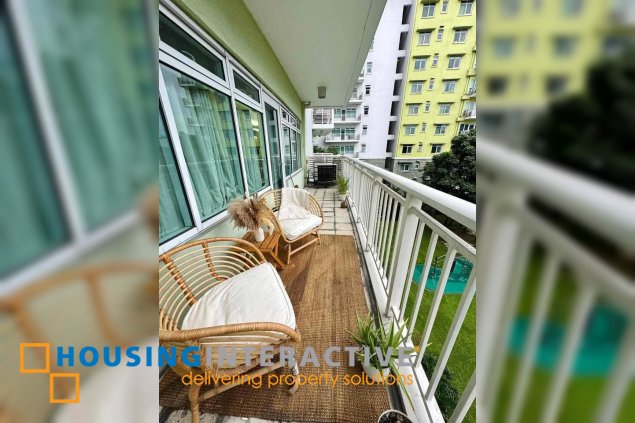 fully furnished 3br unit with parking for sale in one serendra
