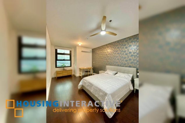 fully furnished 2br unit with parking for lease in garden towers