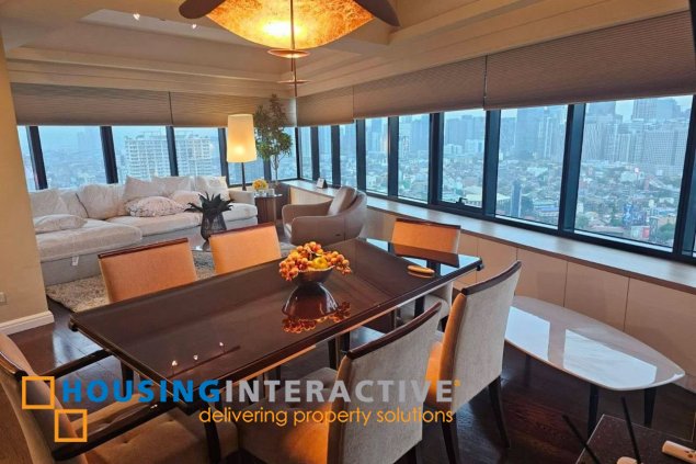 furnished 2br unit with parking for lease in one rockwell