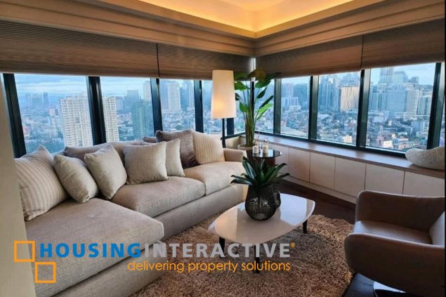 furnished 2br unit with parking for lease in one rockwell