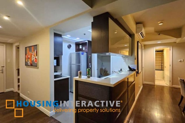 furnished 2br unit with parking for lease in one rockwell