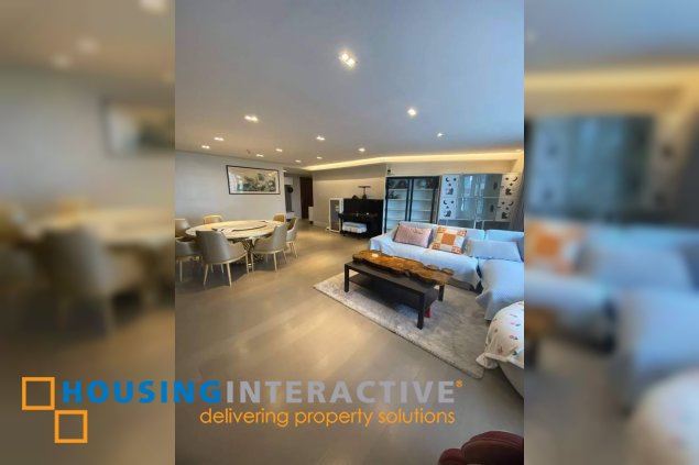 fully furnished 3br unit with parking for lease in proscenium at rockwell