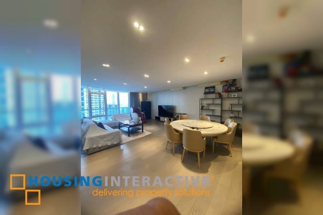 fully furnished 3br unit with parking for lease in proscenium at rockwell