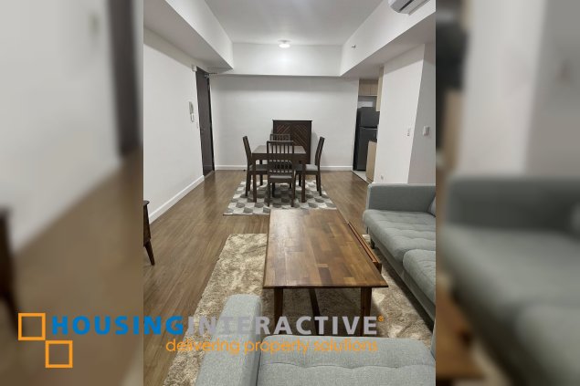 fully furnished 2br unit with balcony and parking for lease in verve residences