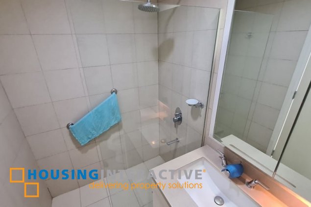 fully furnished 1br unit with parking for lease in one rockwell