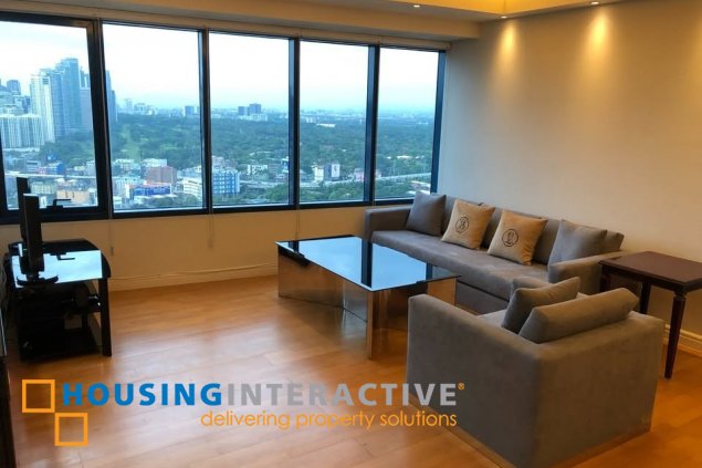 fully furnished 1br unit with parking for lease in one rockwell