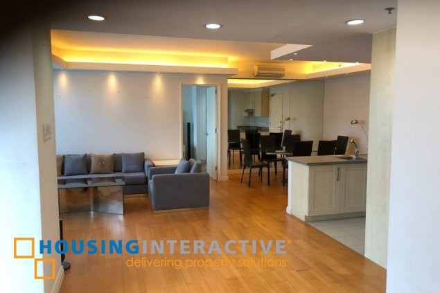 fully furnished 1br unit with parking for lease in one rockwell