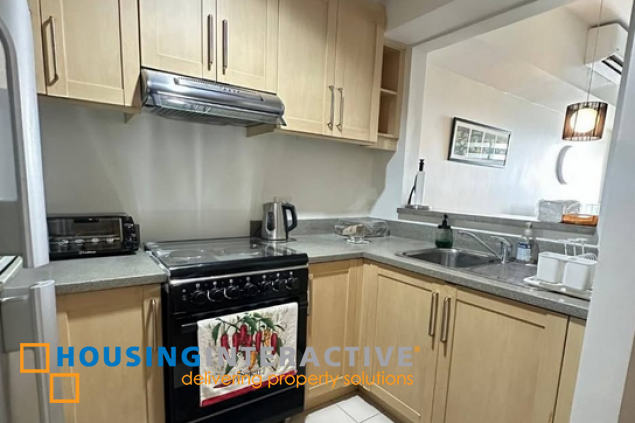 fully furnished 1br unit with parking for sale in joya lofts and towers