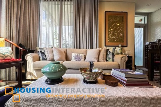 semi-furnsihed 2br unit with parking for sale in proscenium at rockwell