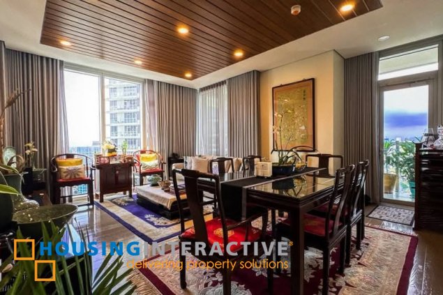 semi-furnsihed 2br unit with parking for sale in proscenium at rockwell