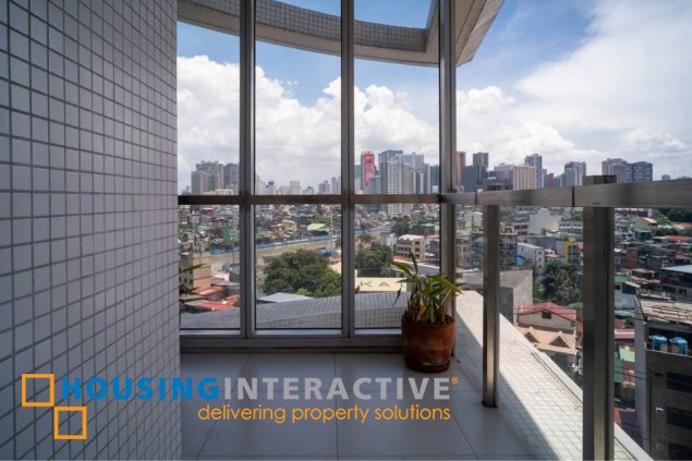 furnished 2br unit with balcony and parking for lease in proscenium at rockwell