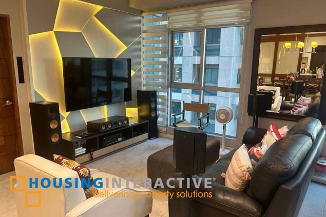 furnished 3br unit with parking parking for lease in crescent park residences